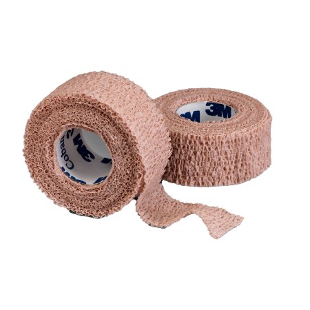 Bandage Cohesive Elastic 3M™ Coban™ 1 Inch X 5 Yard Standard Compression Self-adherent Closure Tan NonSterile (5RL/PK 6PK/CS) by Solventum Corporation  ID 1581